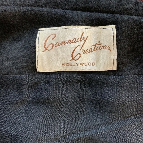 Vintage Black Jacket 1970’s Cannady Creations Hollywood - Picture 4 of 4